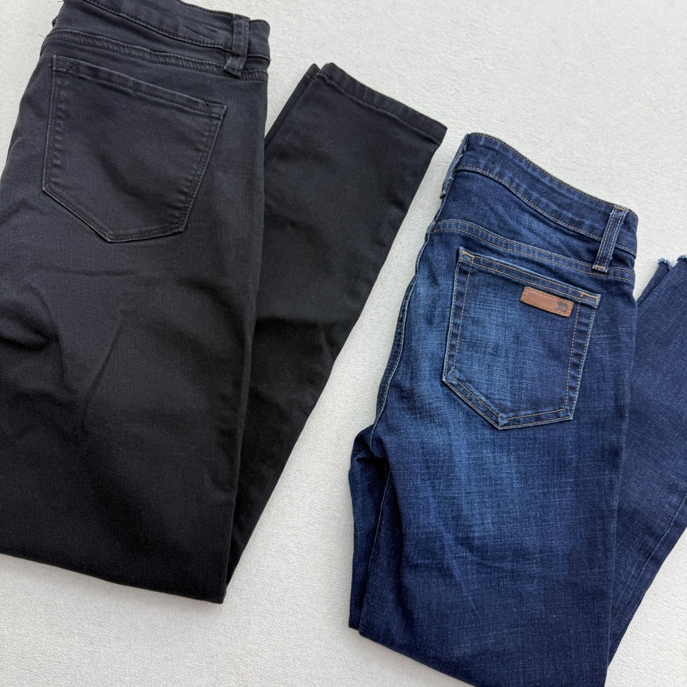 Joe's Jeans Kancan Skinny Jeans Women 28 8Pc Bundle Blue Black Raw Hem Stretch